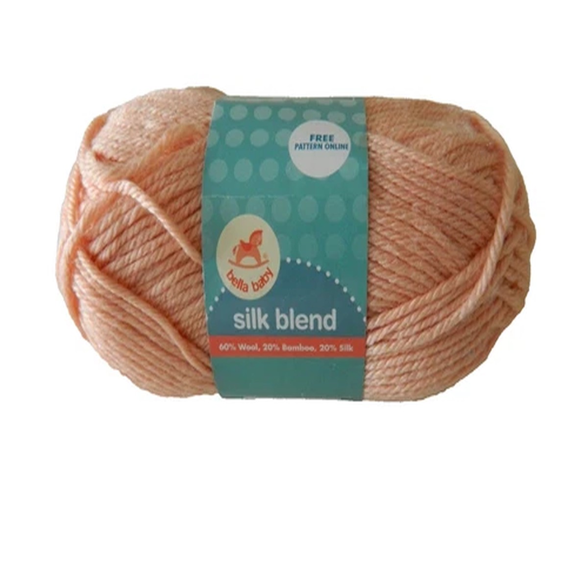 Yarn Bella Baby SILK BLEND Wool Bamboo Silk Pink Knitting Craft Hobby