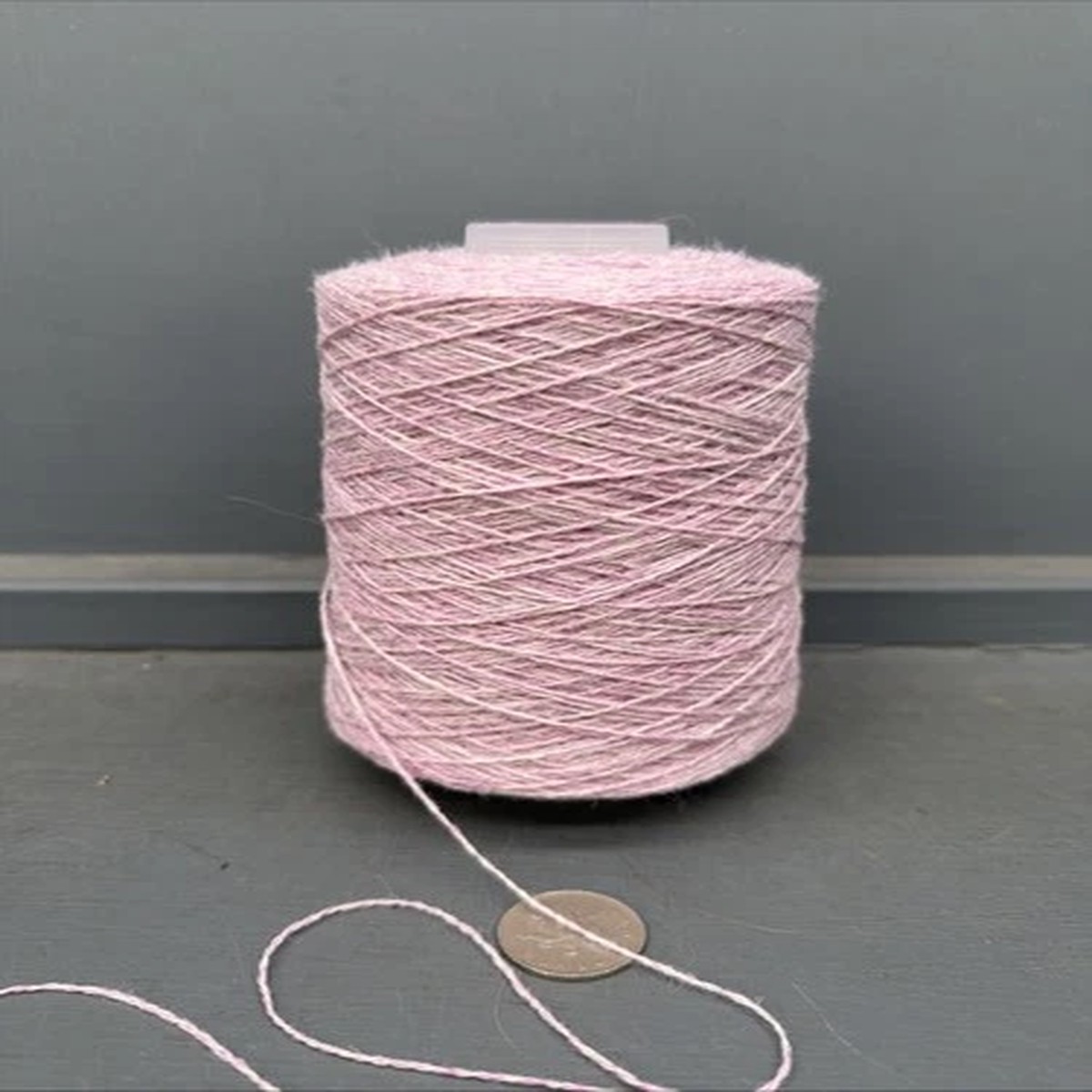 200G CONE PINK CREAM MIXTURE COLOUR 2/11NM 100% LAMBSWOOL YARN ROSEBUD 3 PLY