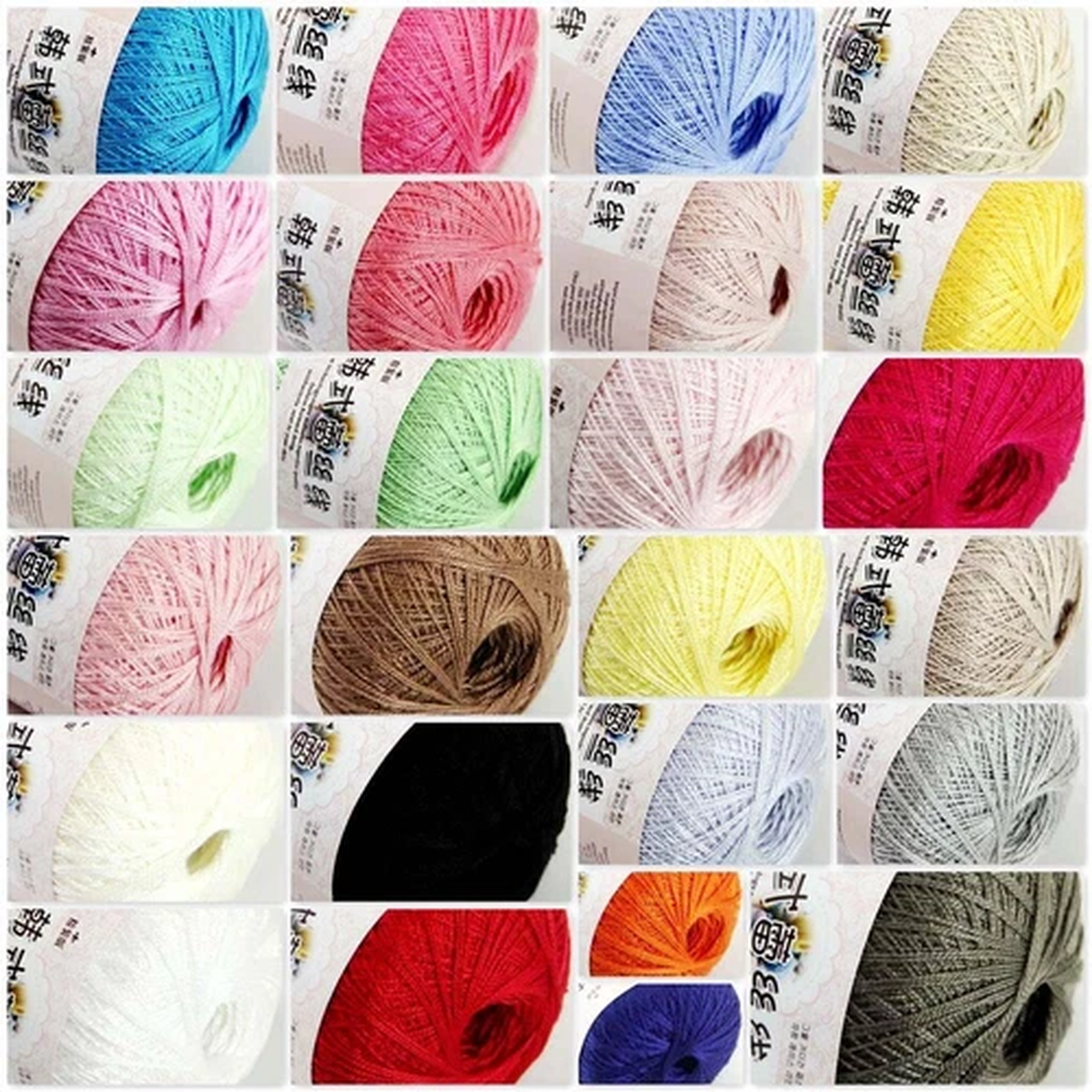 Sale 1ballx50g New Soft Hand Cotton Lace Wool Yarn Crochet Shawl Scarf Knitting