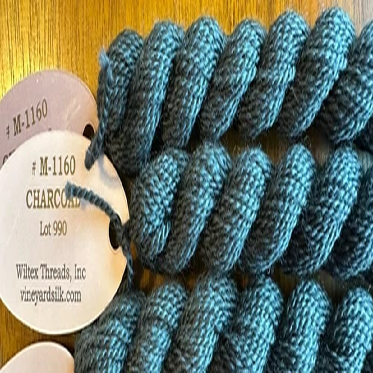 Vineyard Silk 100% Merino wool M-1160 Charcoal DYE LOT 990 set of 3 XX