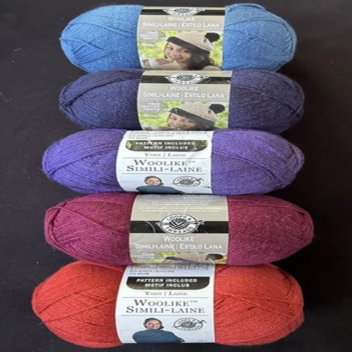 100g skein of Loops & threads woolike simili-laine - Choose color or mix