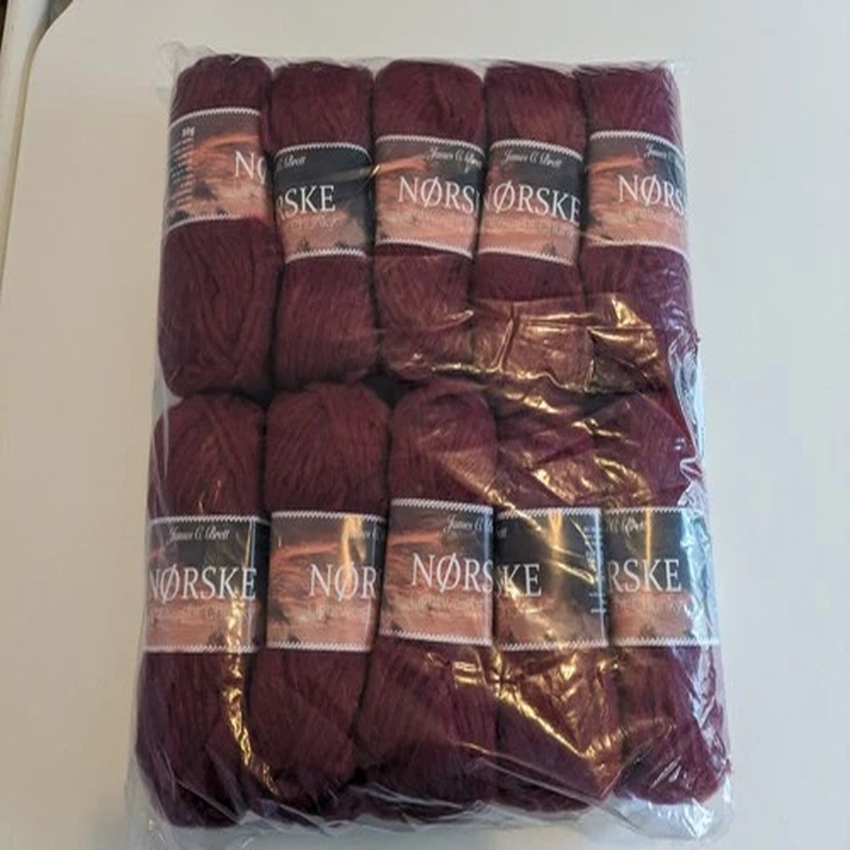 500G JAMES C BRETT NORSKE 06 RED KNITTING WOOL YARN - CHUNKY 6mm fleece