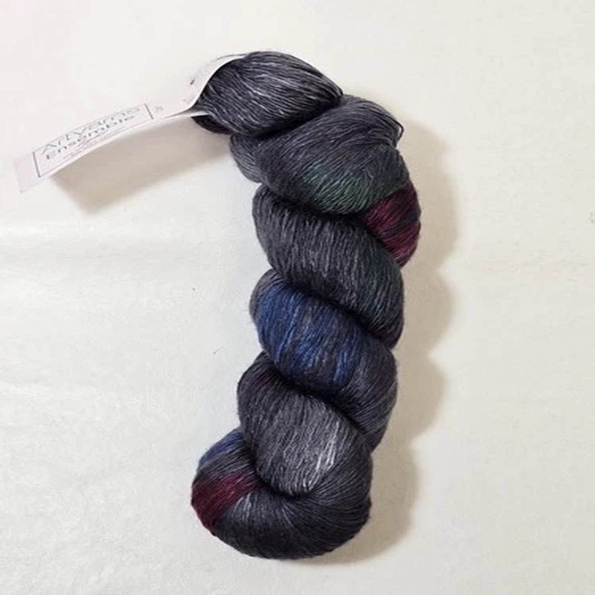 Blue Green Purple Artyarns Ensemble Light Yarn Cashmere/Silk 80g 400yards