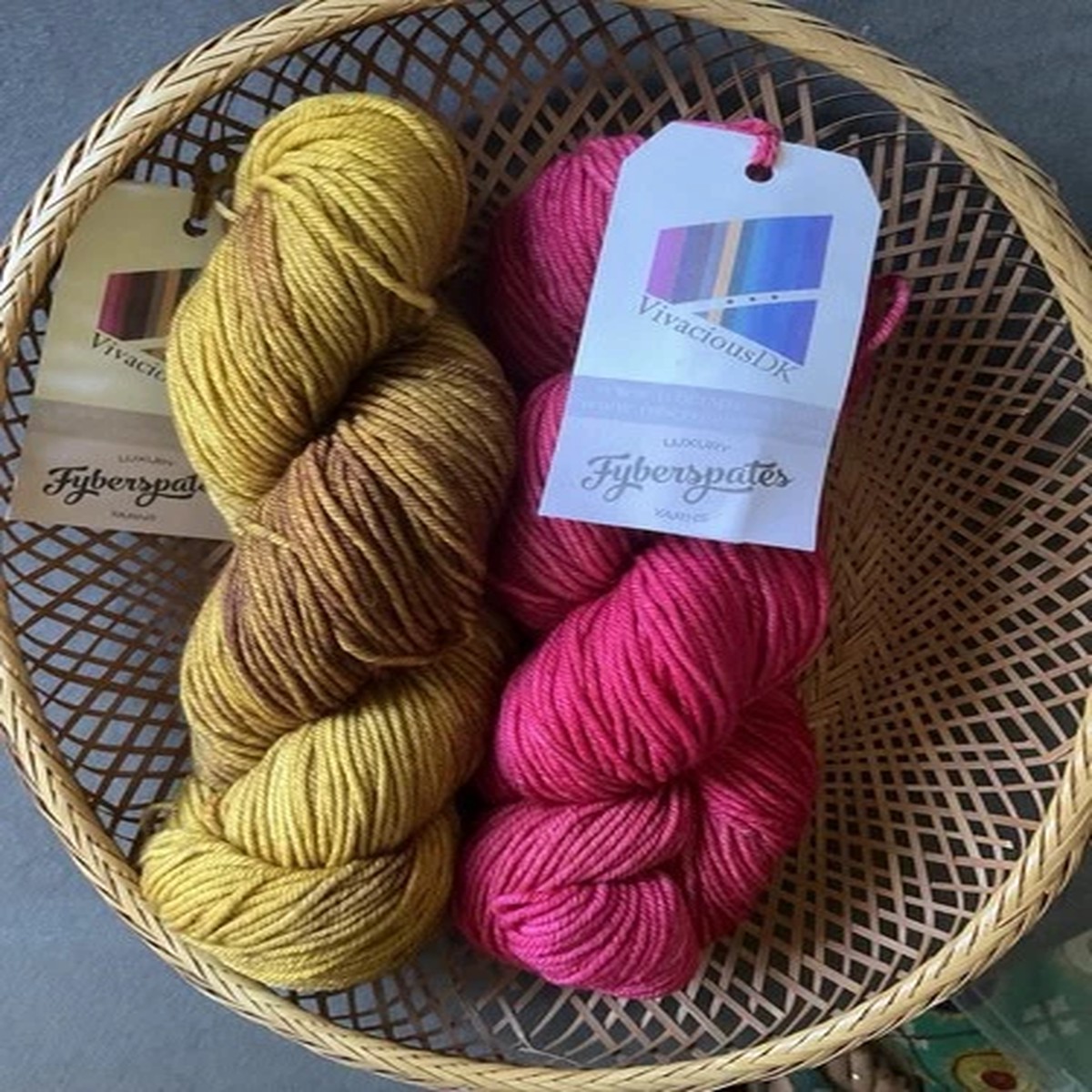 Fyberspates- Vivacious DK- 2 Skeins- 1 Of Maple Syrup/ 1 Of Strawberry REDUCED!