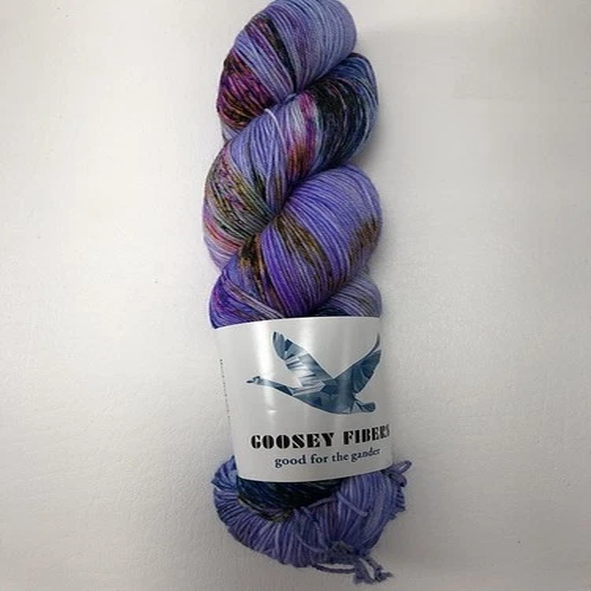 Goosey Fibers Sock Fingering Yarn Superwash Hand Dyed Verigated Knitting