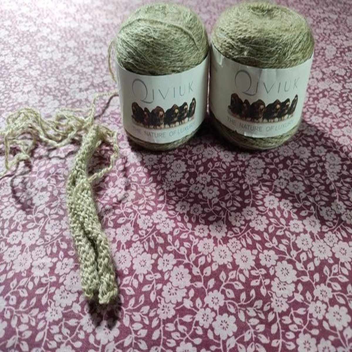 LOT OF 2 Windy Valley Muskox Yarn Qiviut Merino Mulberry Silk Cashmere n Copper