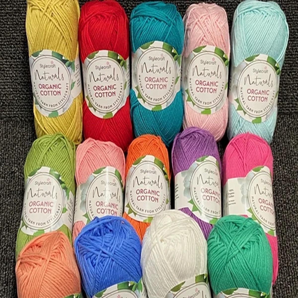Stylecraft Naturals Organic Cotton Double Knit DK Wool Yarn by 50g Ball
