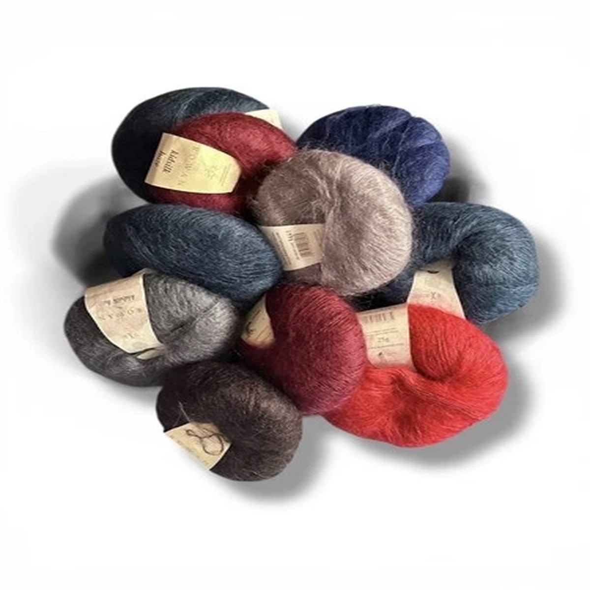 10 New ROWAN Kidsilk Haze Yarn 70% Mohair 30% Silk, Different Colors
