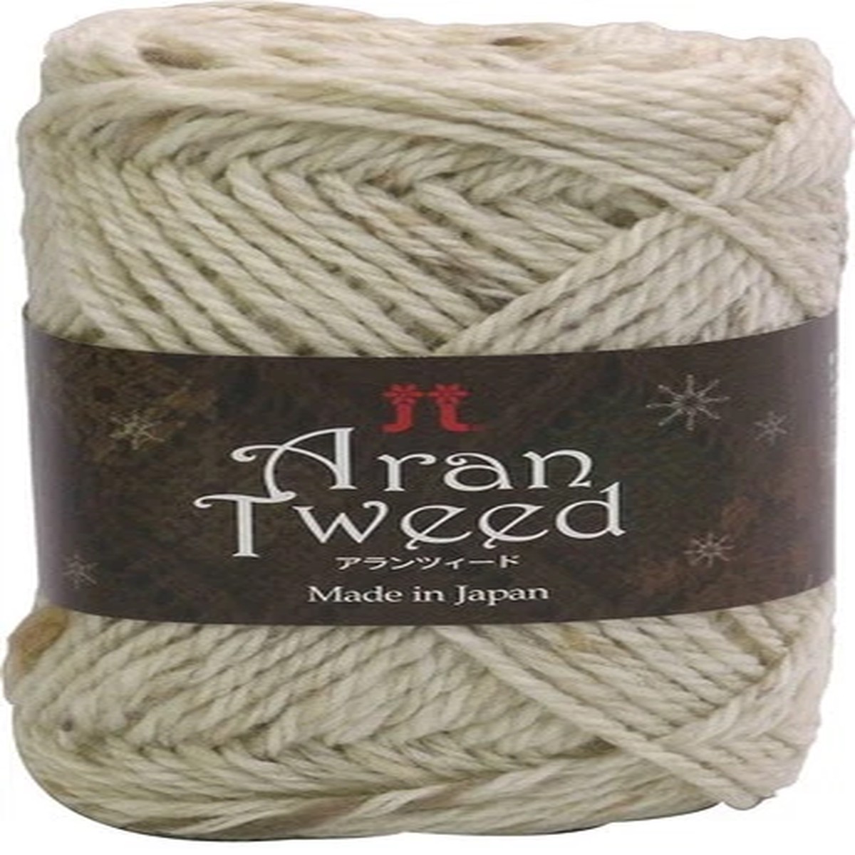 HAMANAKA Alan Tweed Wool Thick Col.1 Cream 40g Approx. 82m 2147