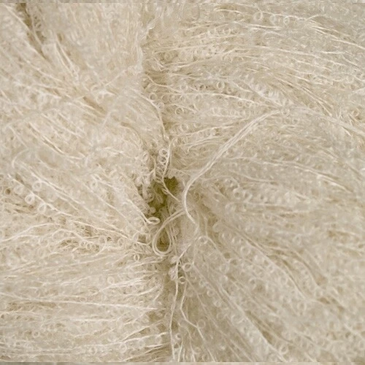 Henry's Attic KID Mohair BOUCLE Yarn 100g 430 yd. Natural White