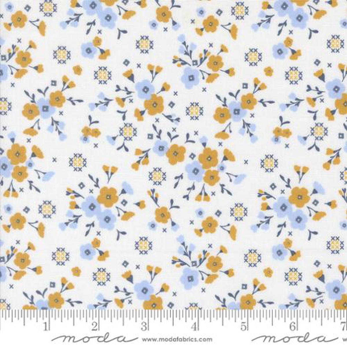 Sun Drenched Collection Small Floral Cotton Fabric 43201