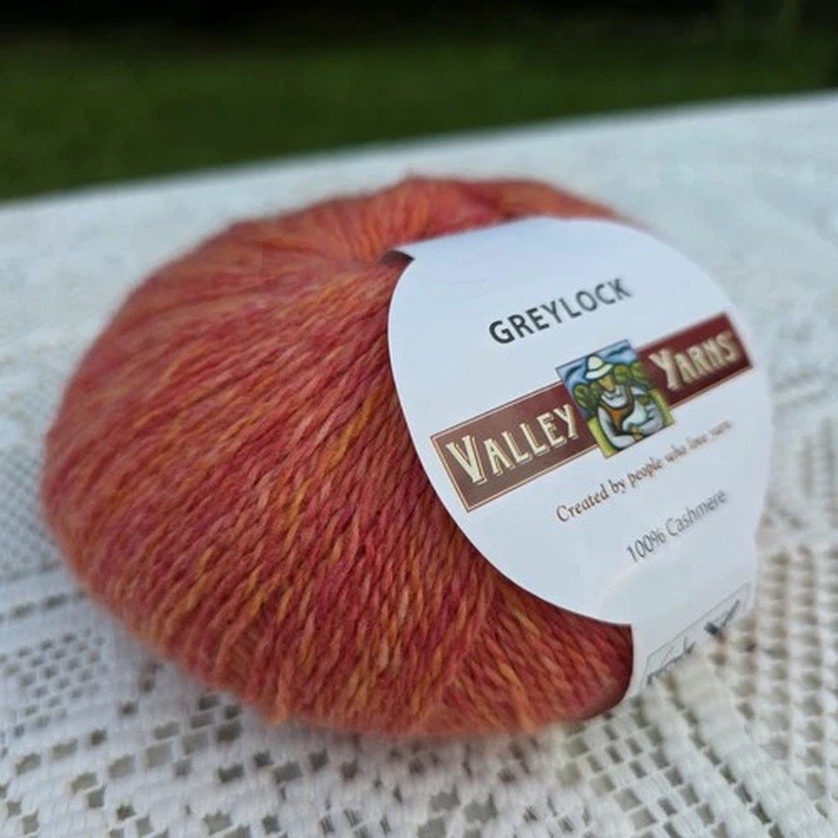 Valley Yarns Greylock Cashmere 300 Yards Orange Yellow Color #47 Italy Made