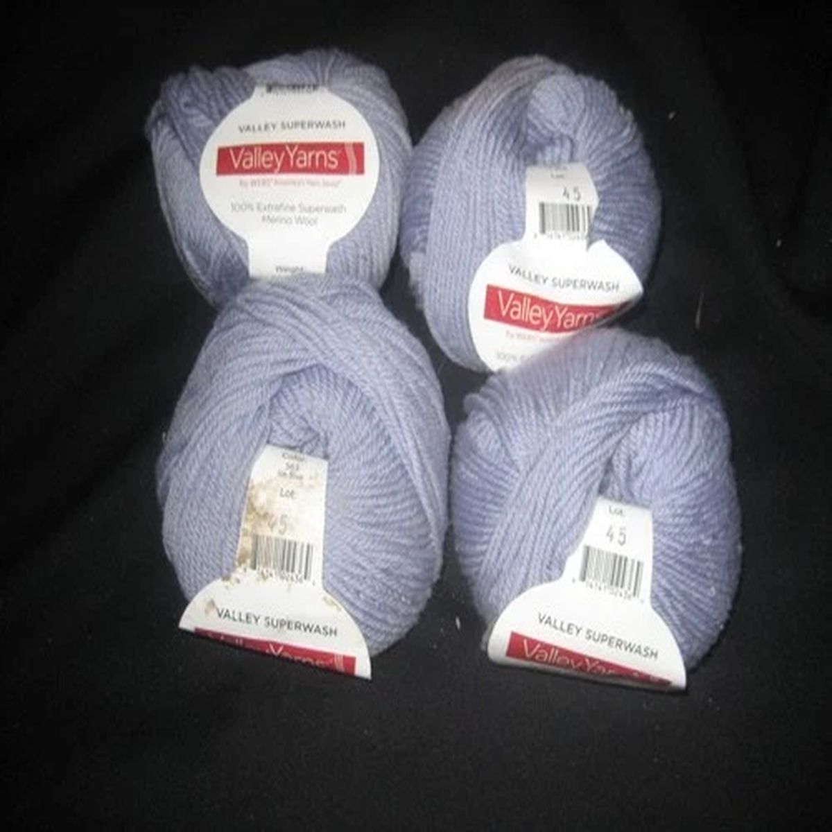 Valley Yarns Valley Superwash 100% Extra Fine Merino Wool Ice Blue 50g ea