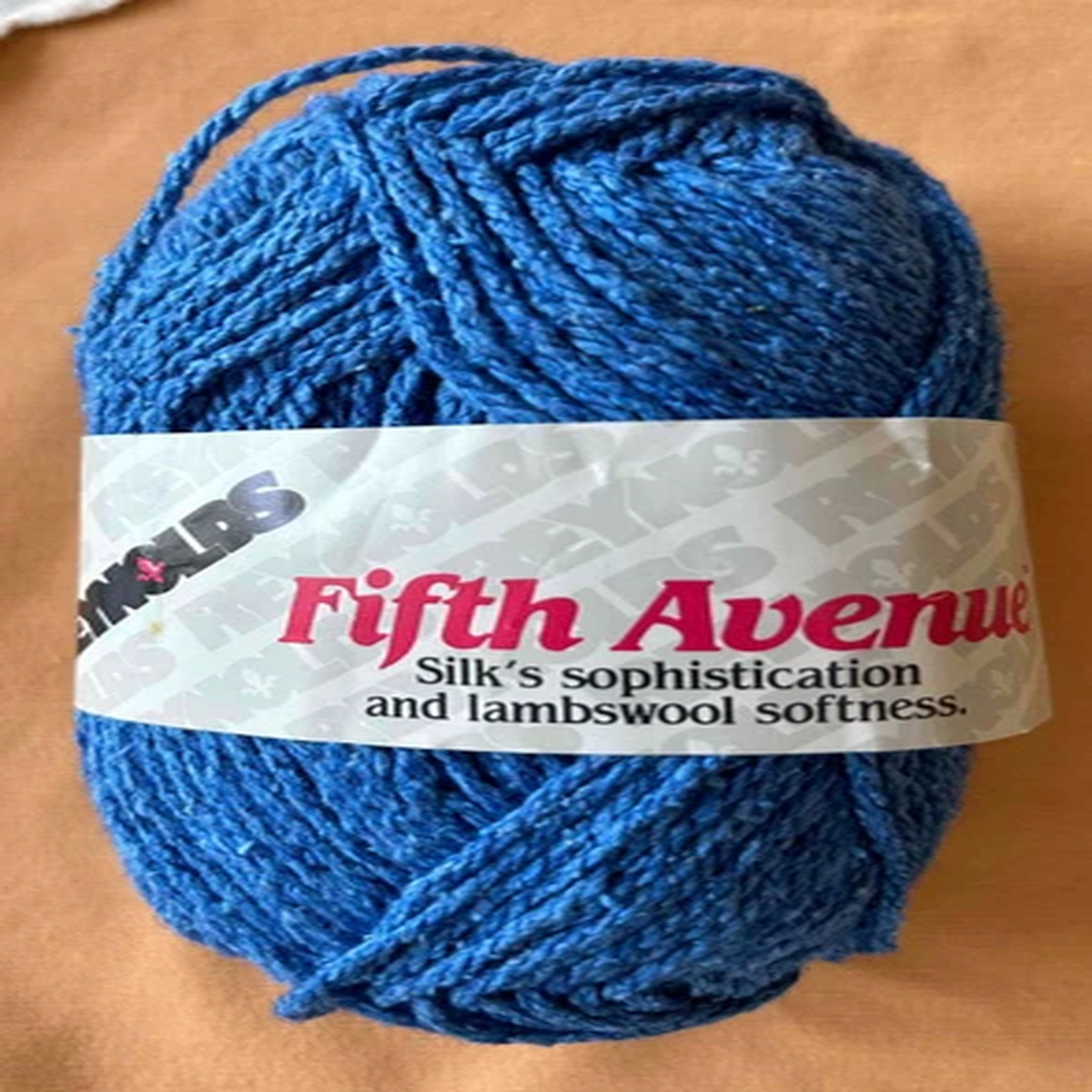 Yarn Lot of (4) Reynolds Fifth Avenue - Blue - Silk & Lambswool - NEW