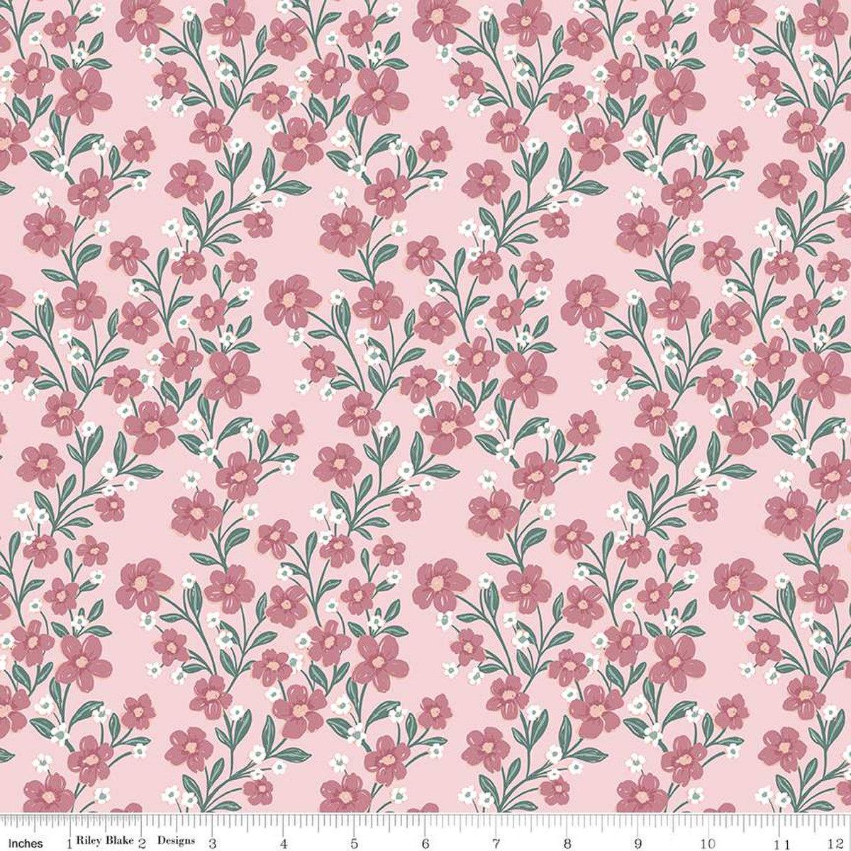 Buds and Butterflies Collection Trailing Bliss Cotton Fabric C15351