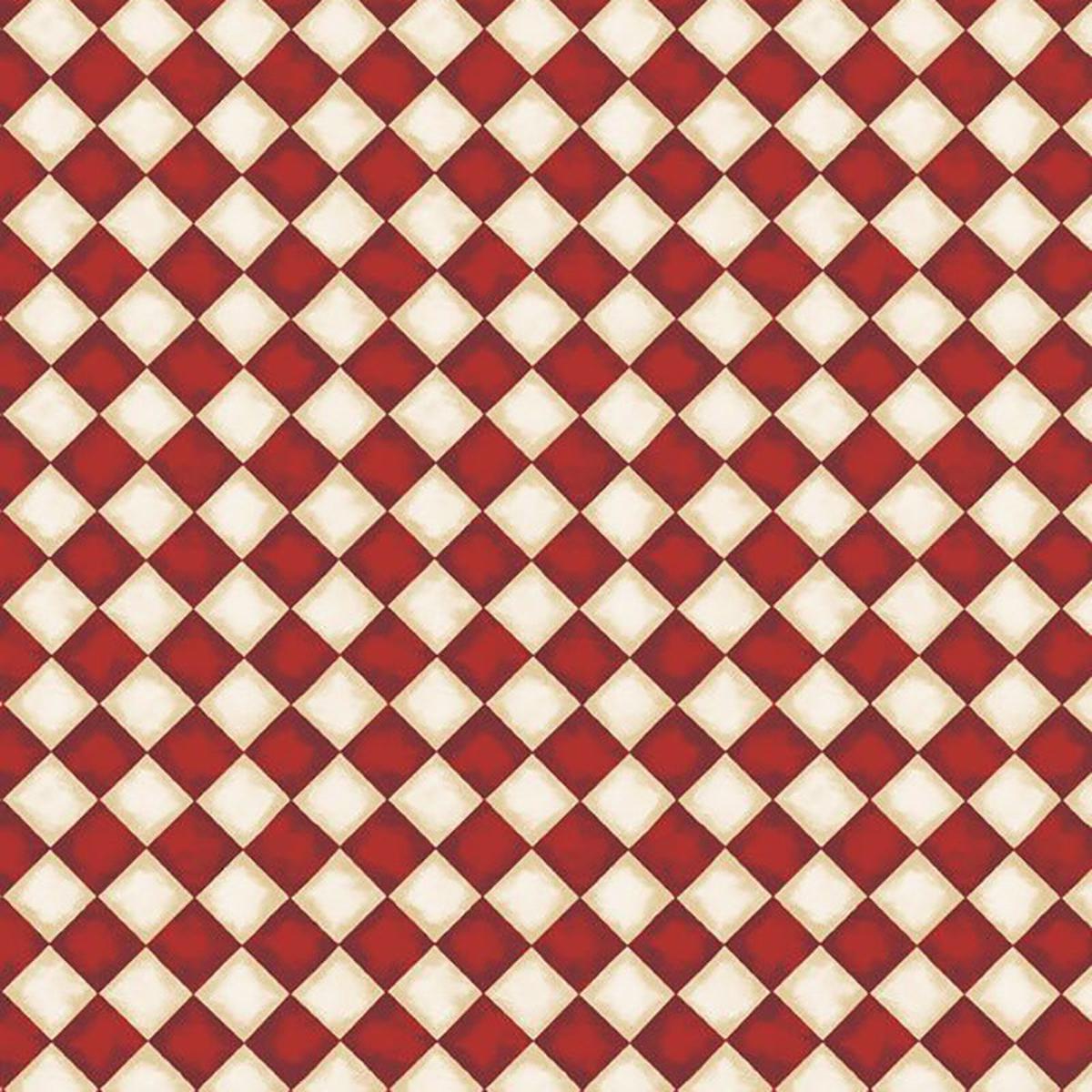 Coffee Always Collection Checks Cotton Fabric 56076