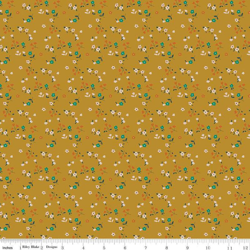 Forgotten Memories Collection Ditsy Flowers Cotton Fabric C12756