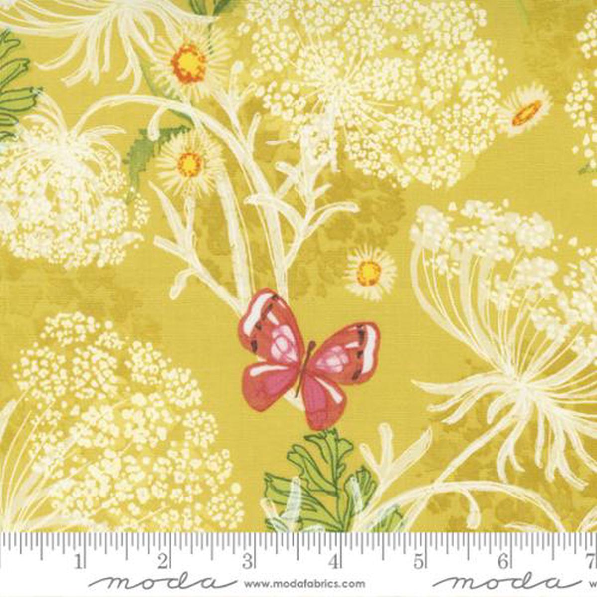 Wild Blossoms Collection Floral Butterflies Cotton Fabric 48733