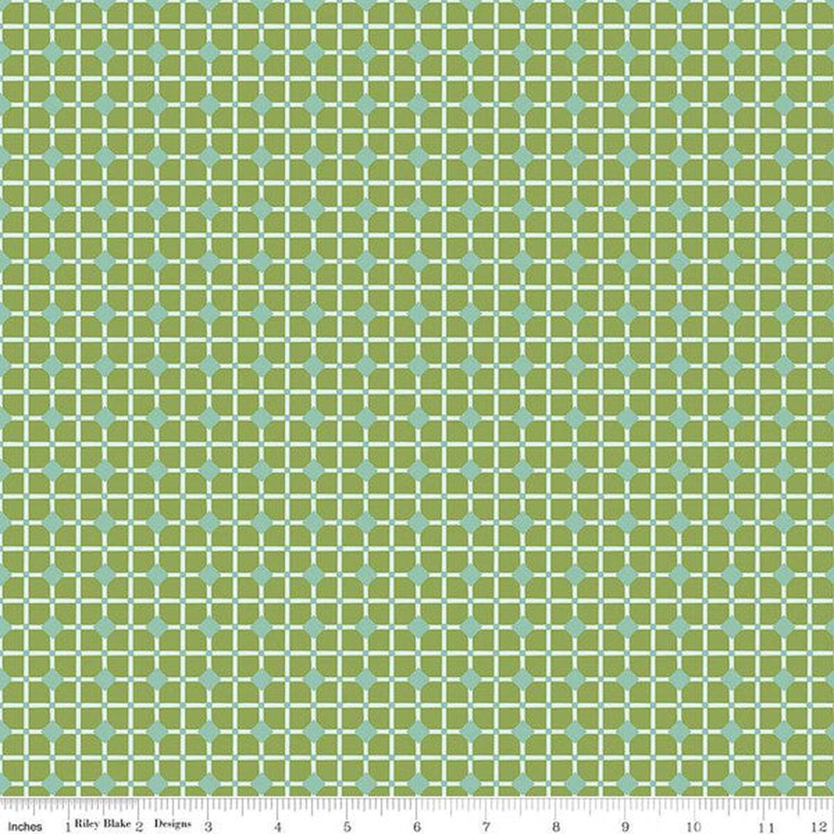 Blossom Lane Collection Tiles Cotton Fabric C14005