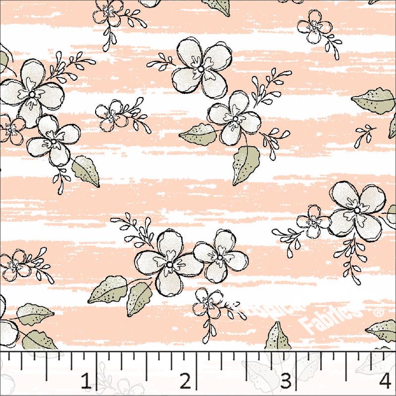 Standard Weave Floral Print Dress Fabric 6198