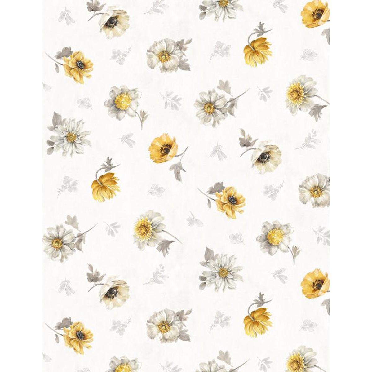 Fields of Gold Floral Toss Fabric 1409-86500