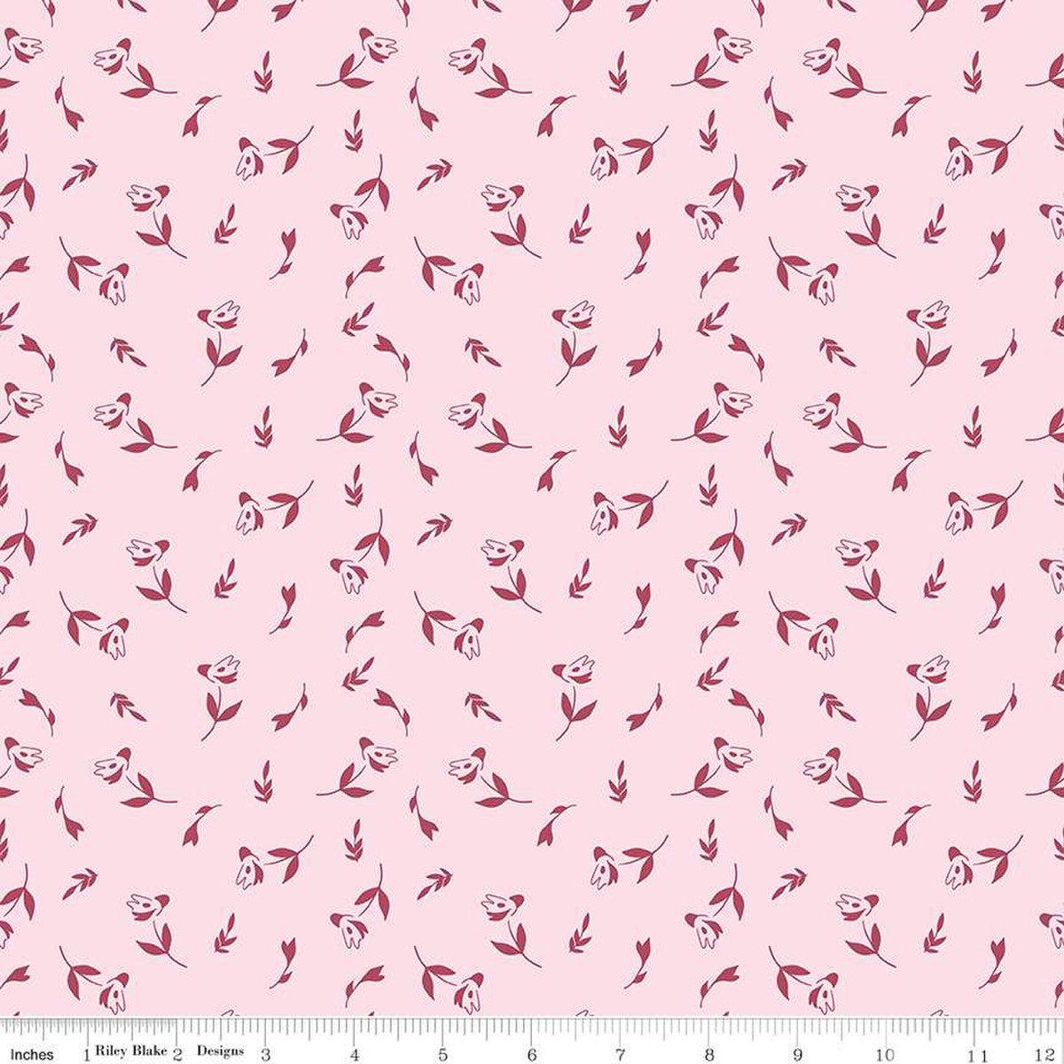 Petal Song Collection Tossed Posies Cotton Fabric C13713