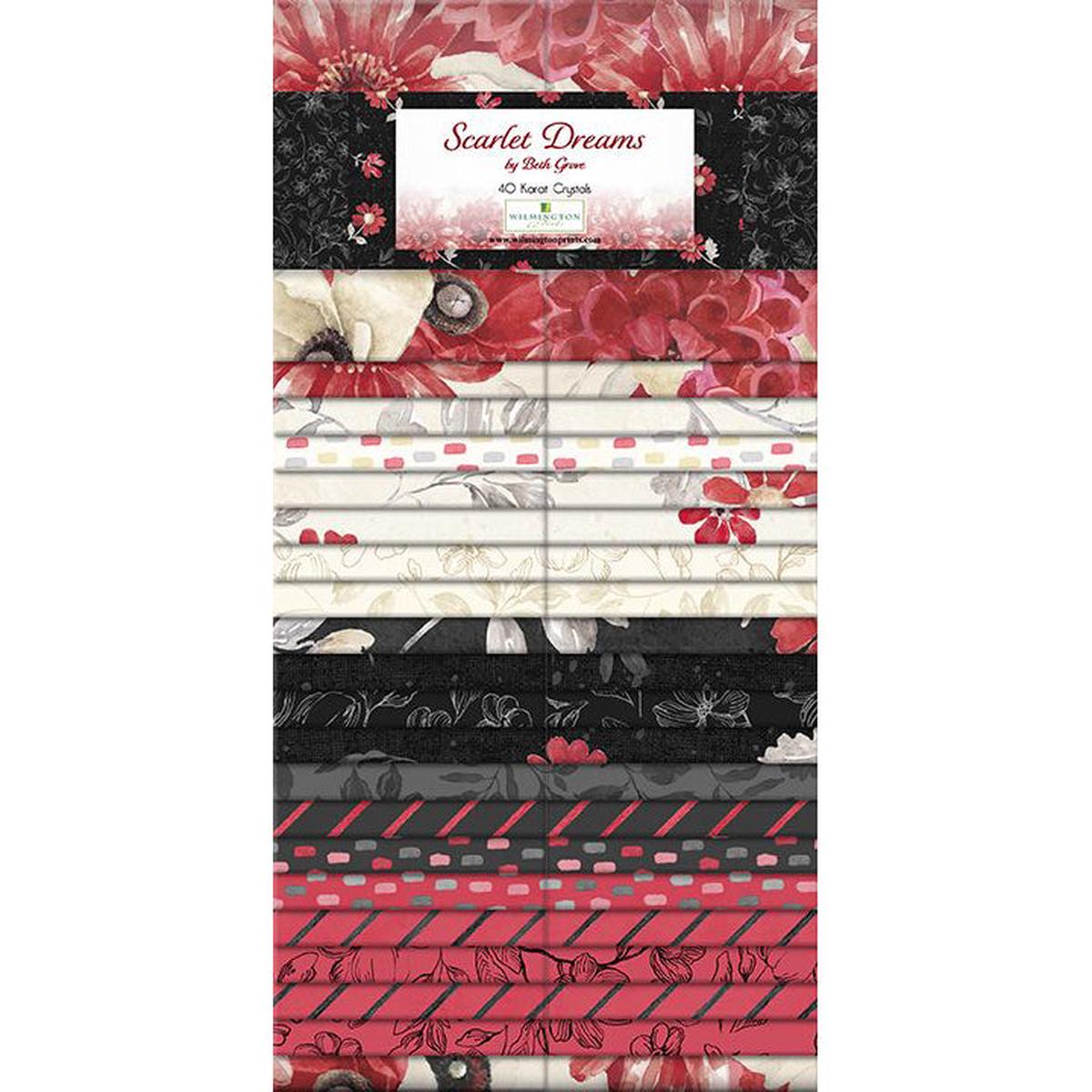 Scarlet Dreams Collection 40 Karat Crystals Cotton Fabric 840-879-840
