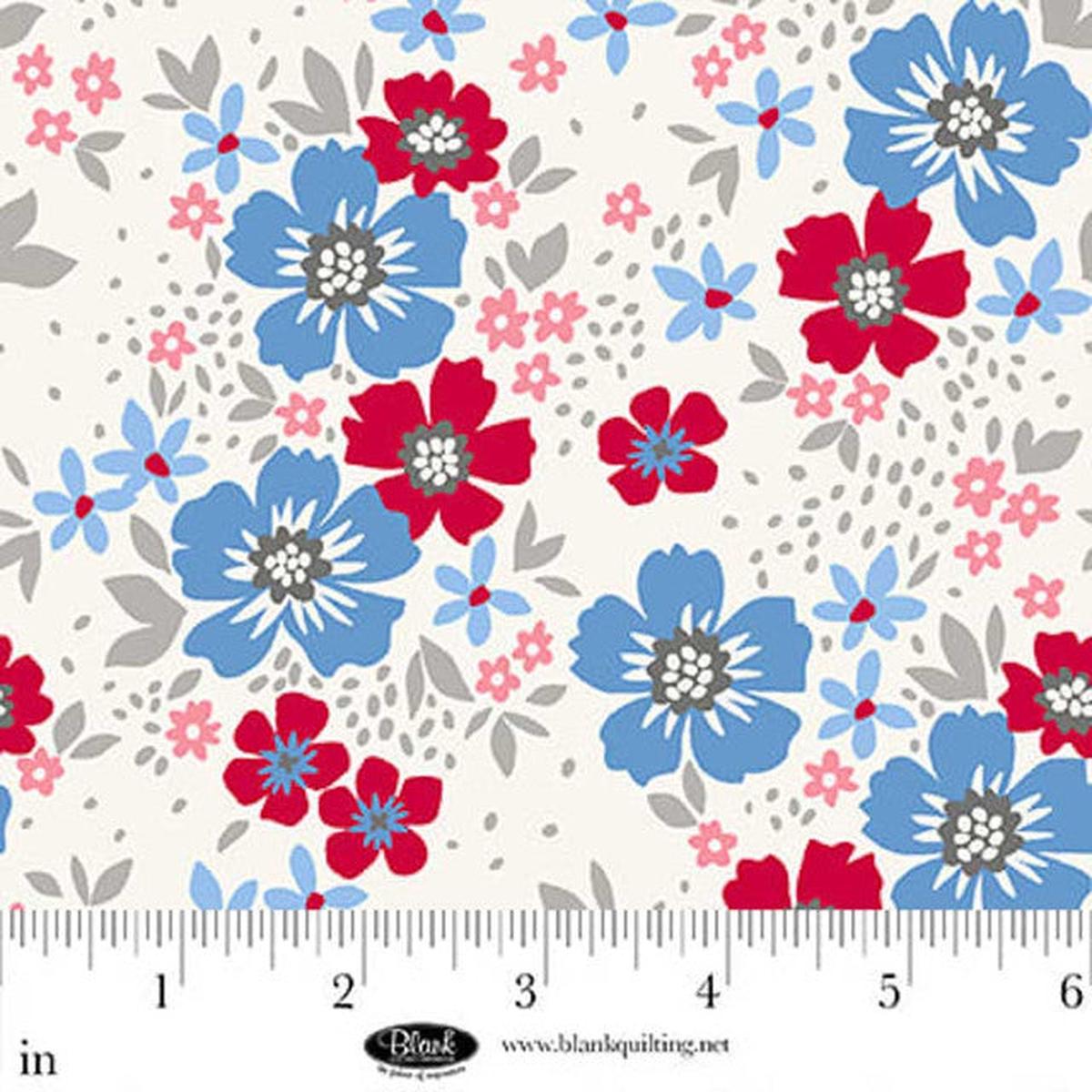 Front Porch Charm Collection Large Floral Cotton Fabric 4693