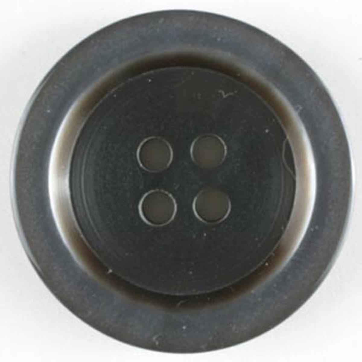 Grey Classic Round 4 Hole Sew Through Buttons