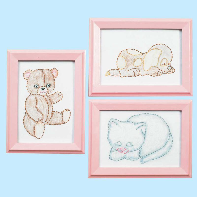 Huggable Animals Beginner Embroidery Kit 4080-561