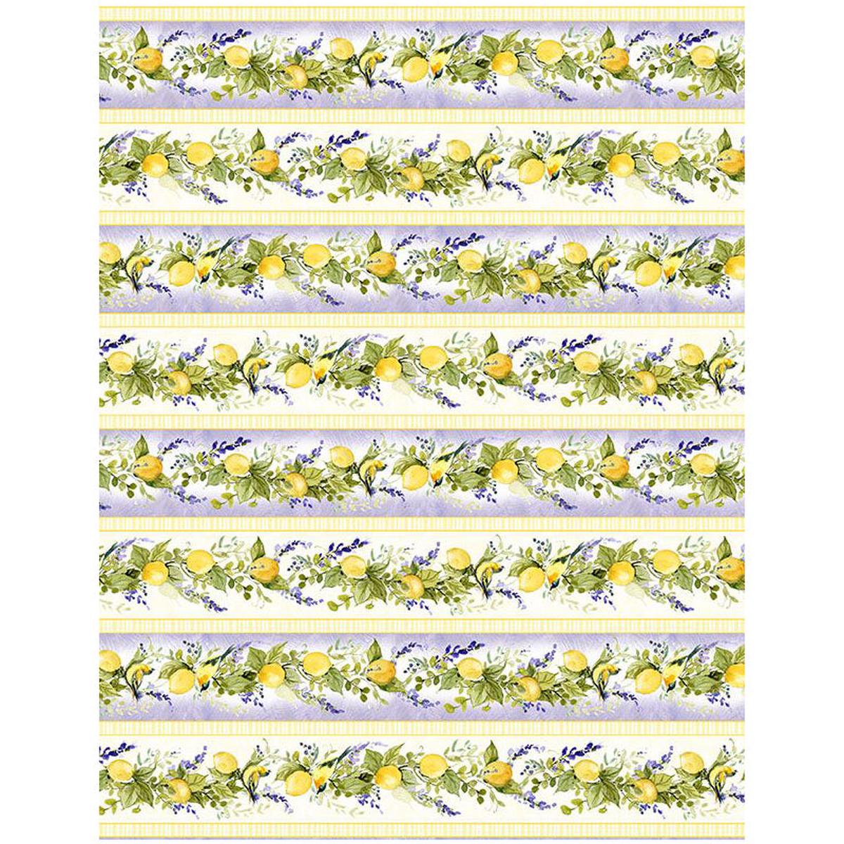 Lavender Lemonade Collection Repeating Stripes Cotton Fabric 39881