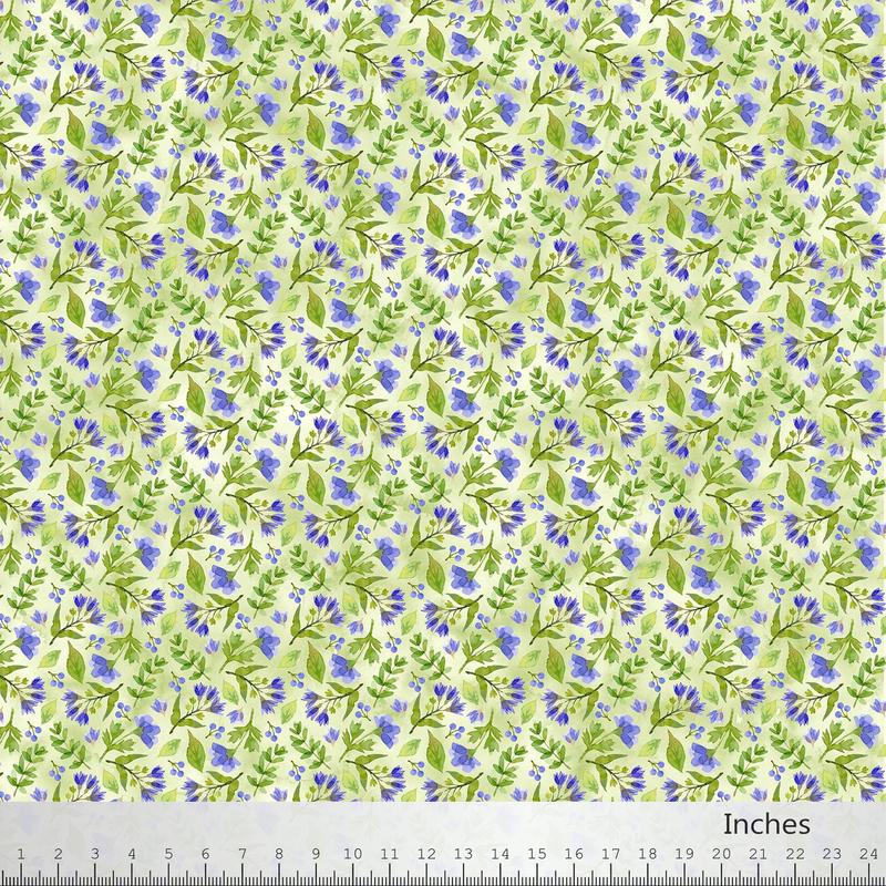 Pressed Flowers Collection Small Print Cotton Fabric 24651