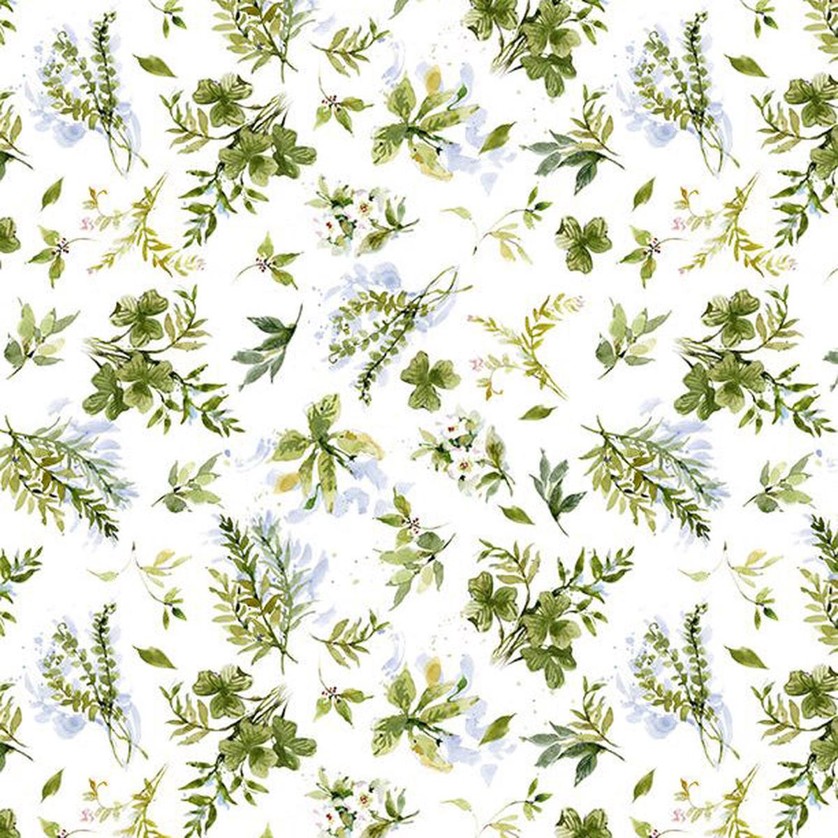 Among the Branches Collection Foliage All Over Cotton Fabric 39758
