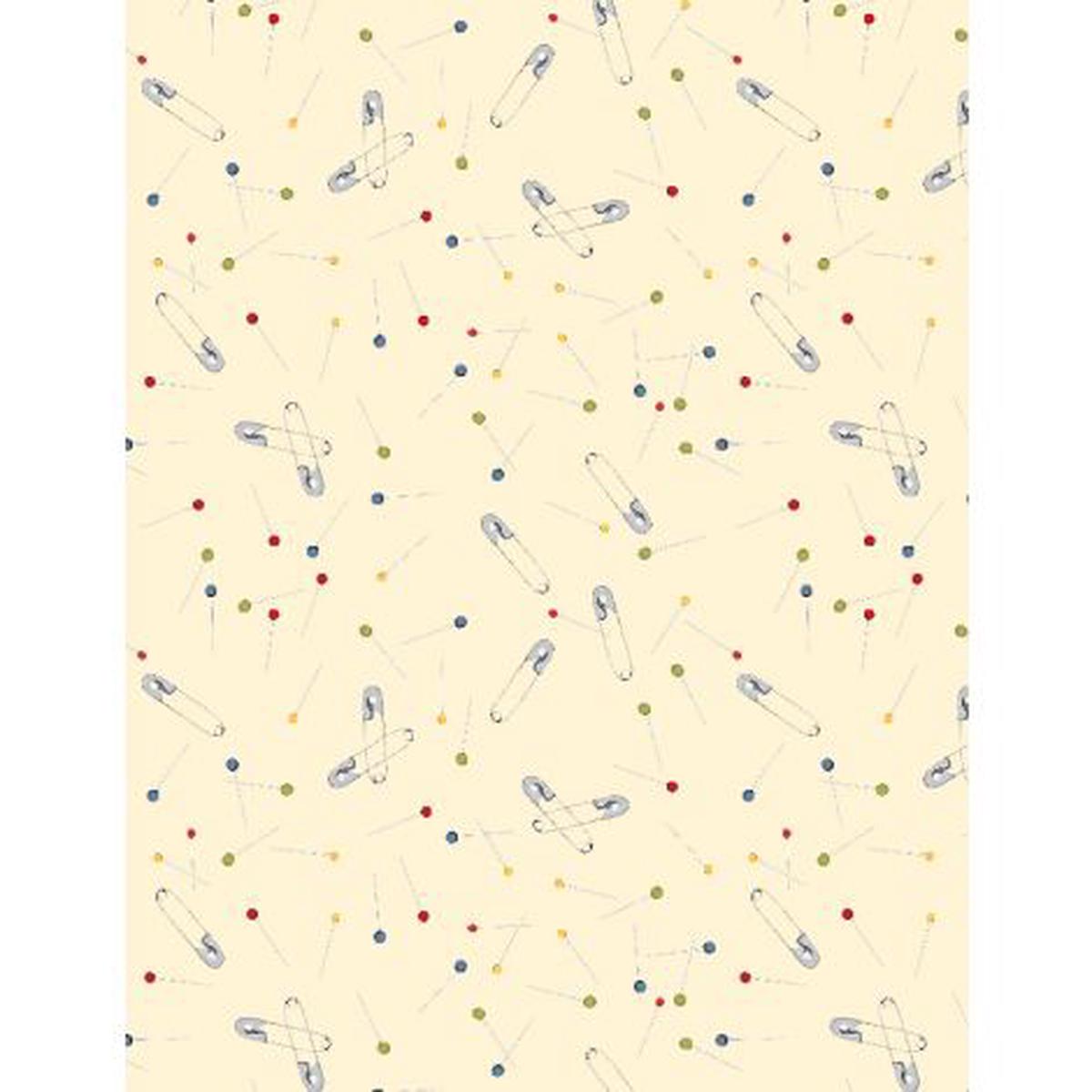 Common Threads Collection Pins and Needles Cotton Fabric 21757