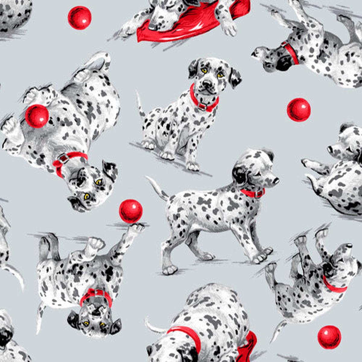 Dog Cotton Flannel Fabric 1000-90