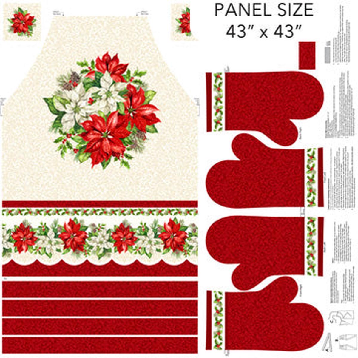 Holiday Joy Collection Apron Craft Panel C28065-11