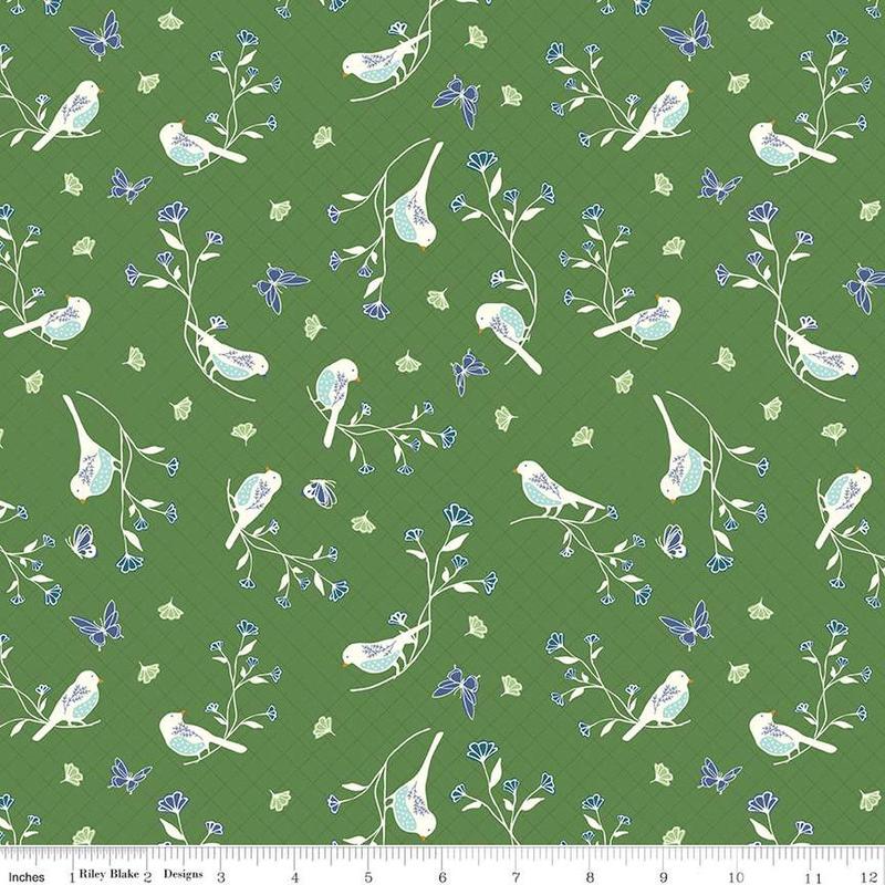 Melody Collection Birds Cotton Fabric C15141