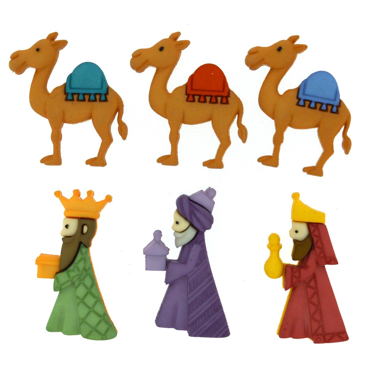 Buttons We Three Kings 8048