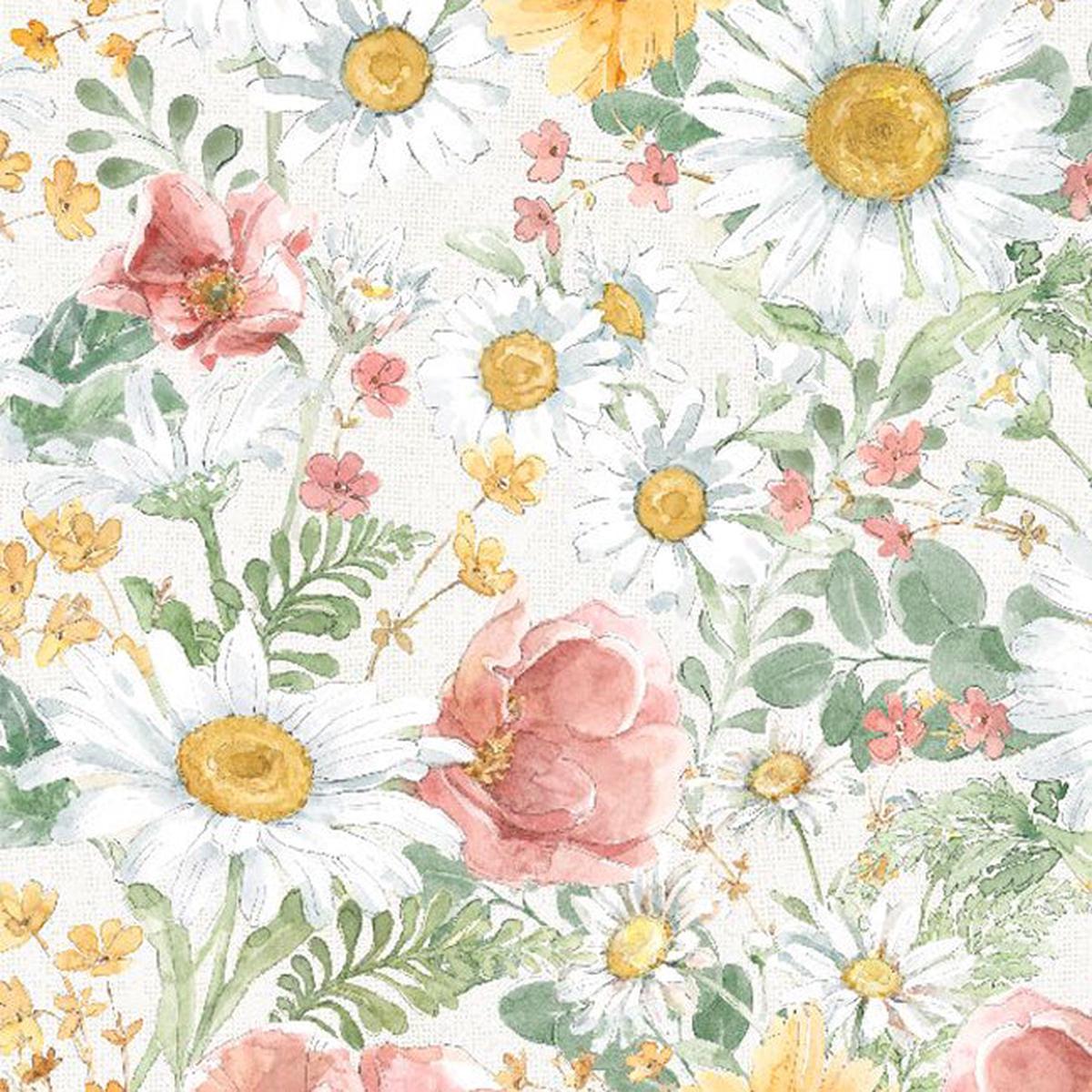 Daisy Days Collection Packed Floral Cotton Fabric 83310