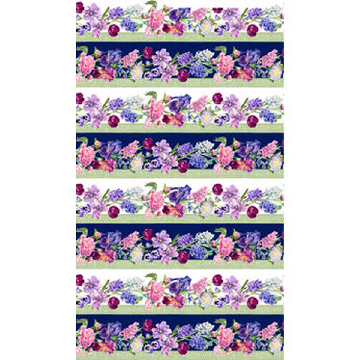 Deborah's Garden Collection Lengthwise Stripe Cotton Fabric DP25591