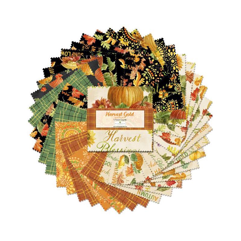 Harvest Gold Collection 5 Karat Cotton Fabric Crystals 508-726-508