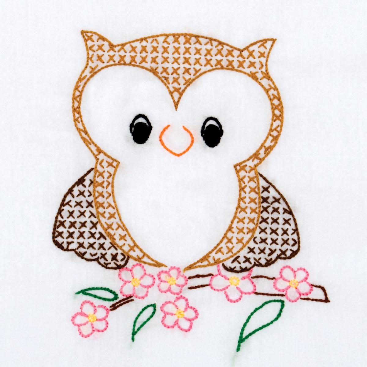 Owl on Branch 9-Inch Quilt Blocks 733-795