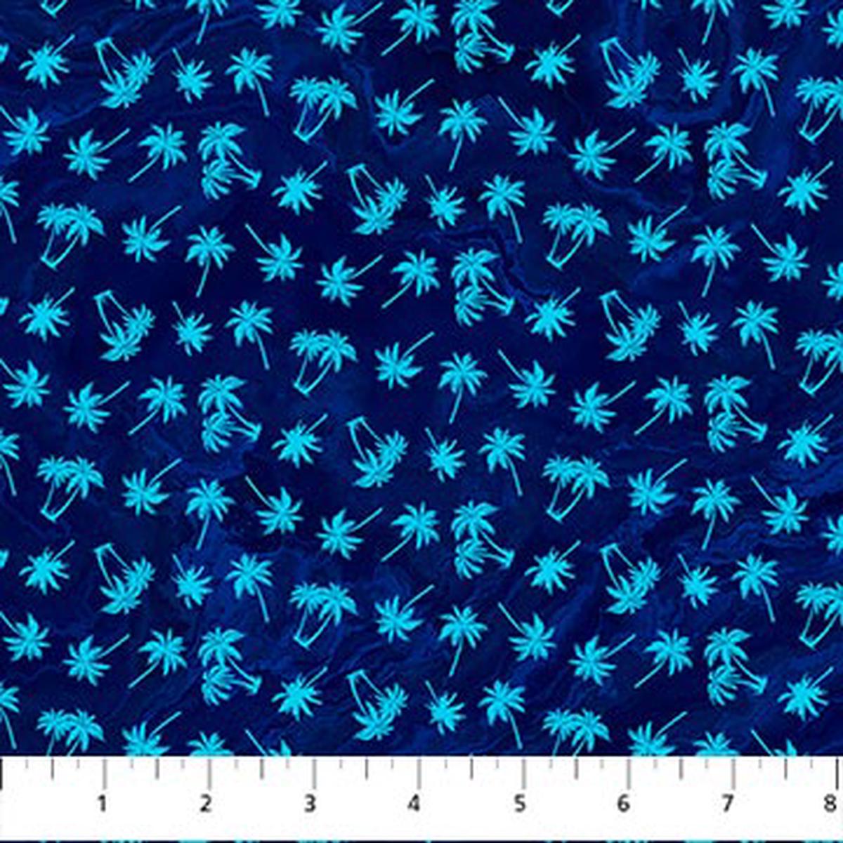 Palm Beach Collection Scattered Palm Trees Cotton Fabric DP26916