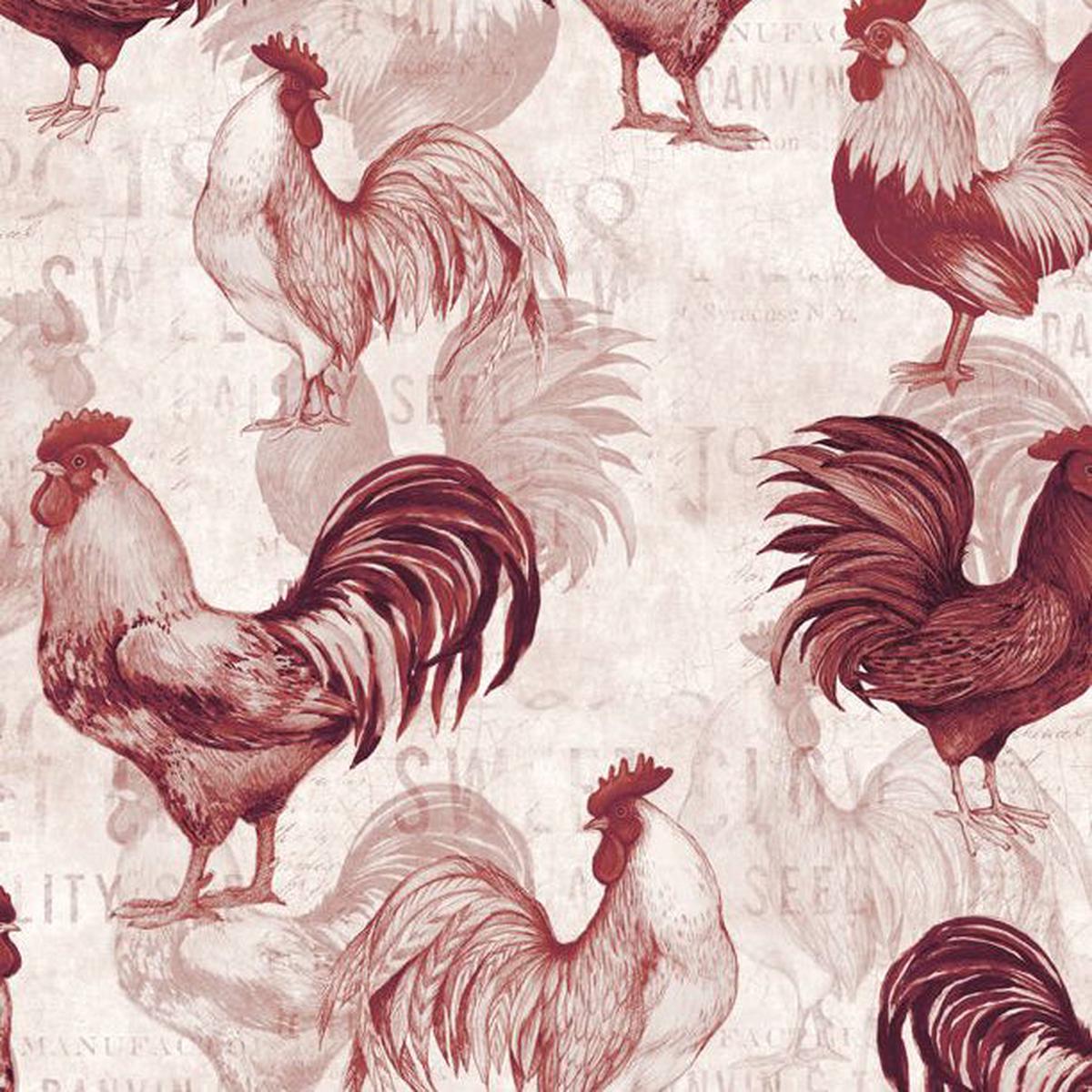 Proud Rooster Collection Rooster All Over Cotton Fabric 39766