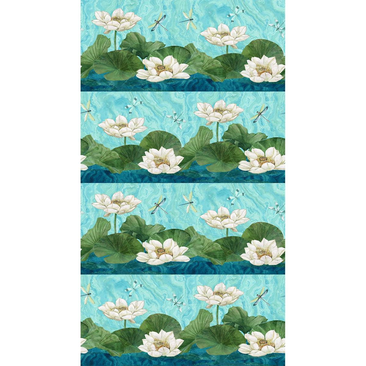 Tranquil Waters Collection Repeating Lily Pads Cotton Fabric DP27207
