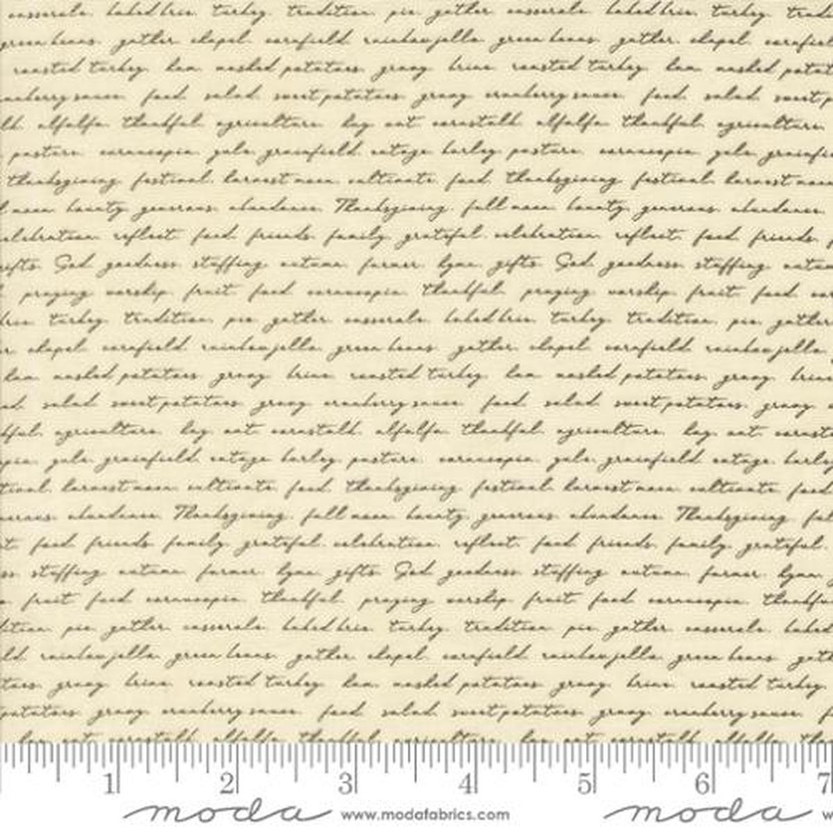 Acorn Hollow Collection Campfire Text Cotton Fabric 30767