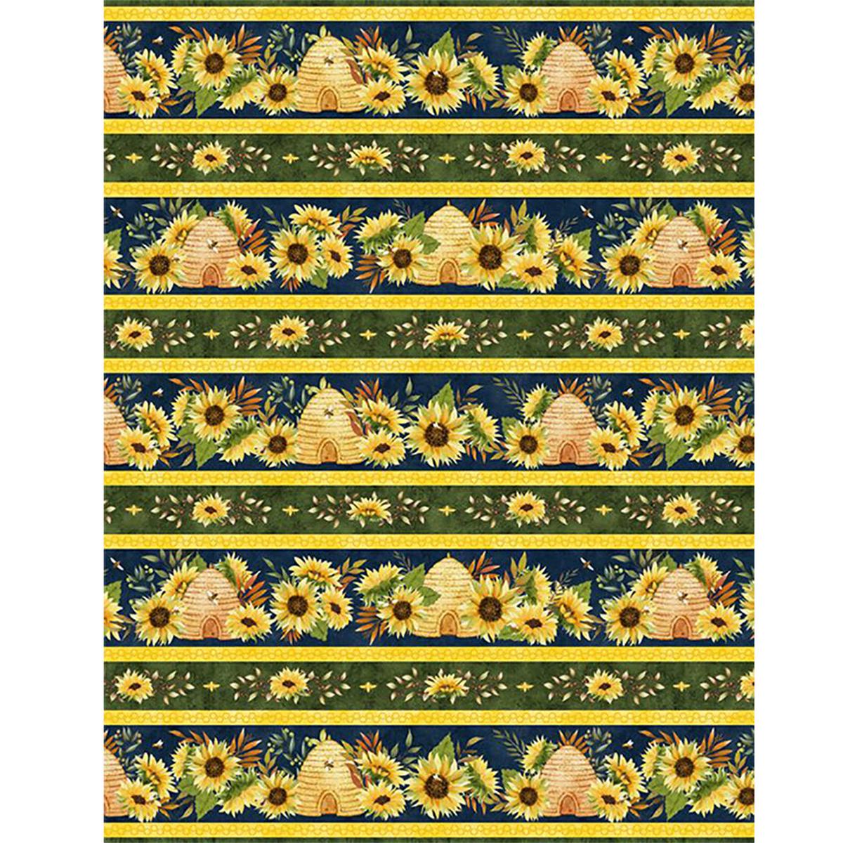 Autumn Sun Collection Cotton Stripe Fabric 32083-457