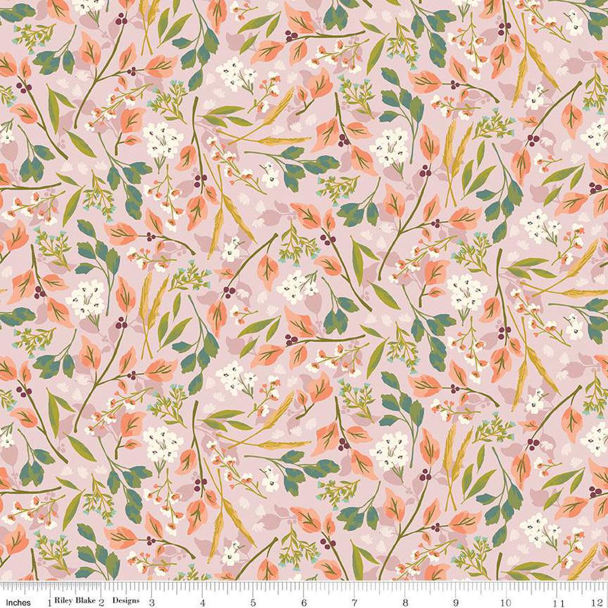 Blossom Lane Collection Floral Branches Cotton Fabric C14001