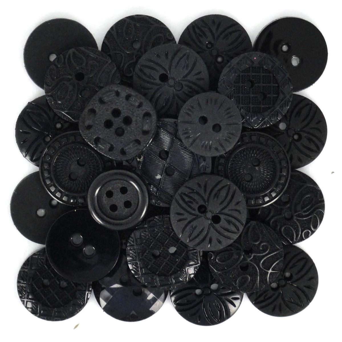 Buttons Color Me Black 62
