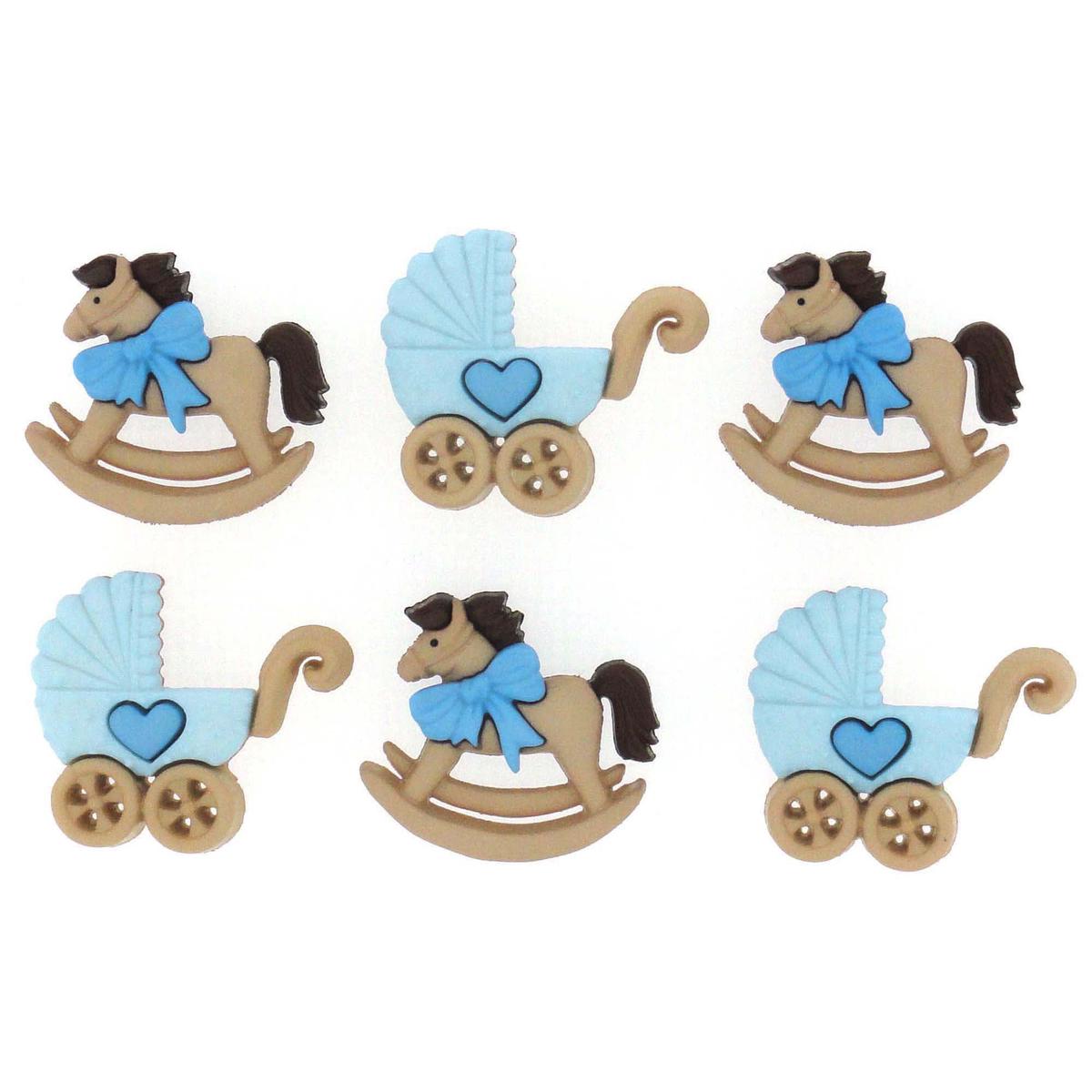 Buttons Horse and Buggy Boy 5823